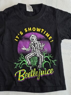 Beetlejuice "It's Showtime" Black Graphic Tee - Official Movie Style
